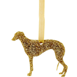 Glitter Greyhound Style 2 Christmas Decoration