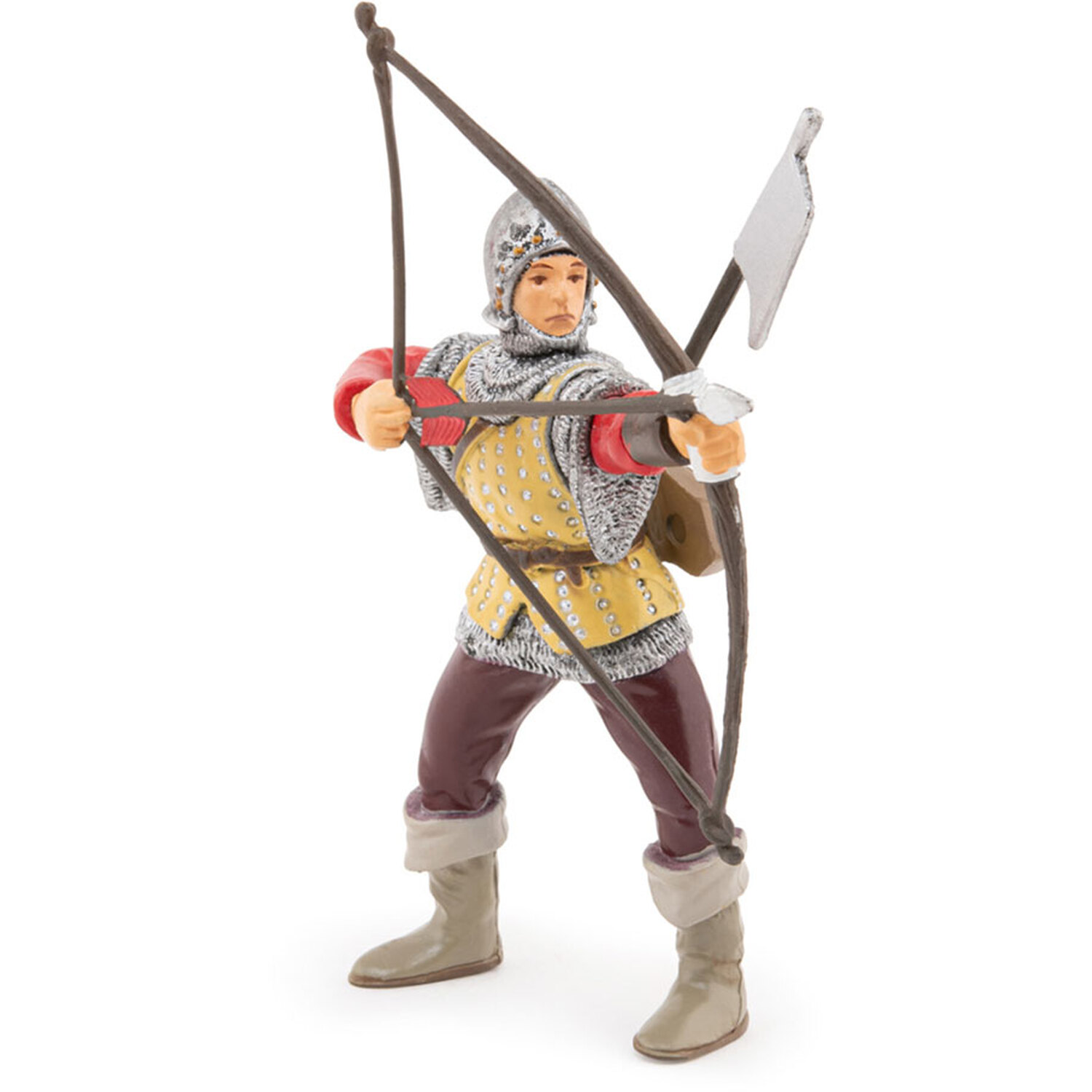 Image of PAPO Fantasy World Red Bowman Toy Figure - Black