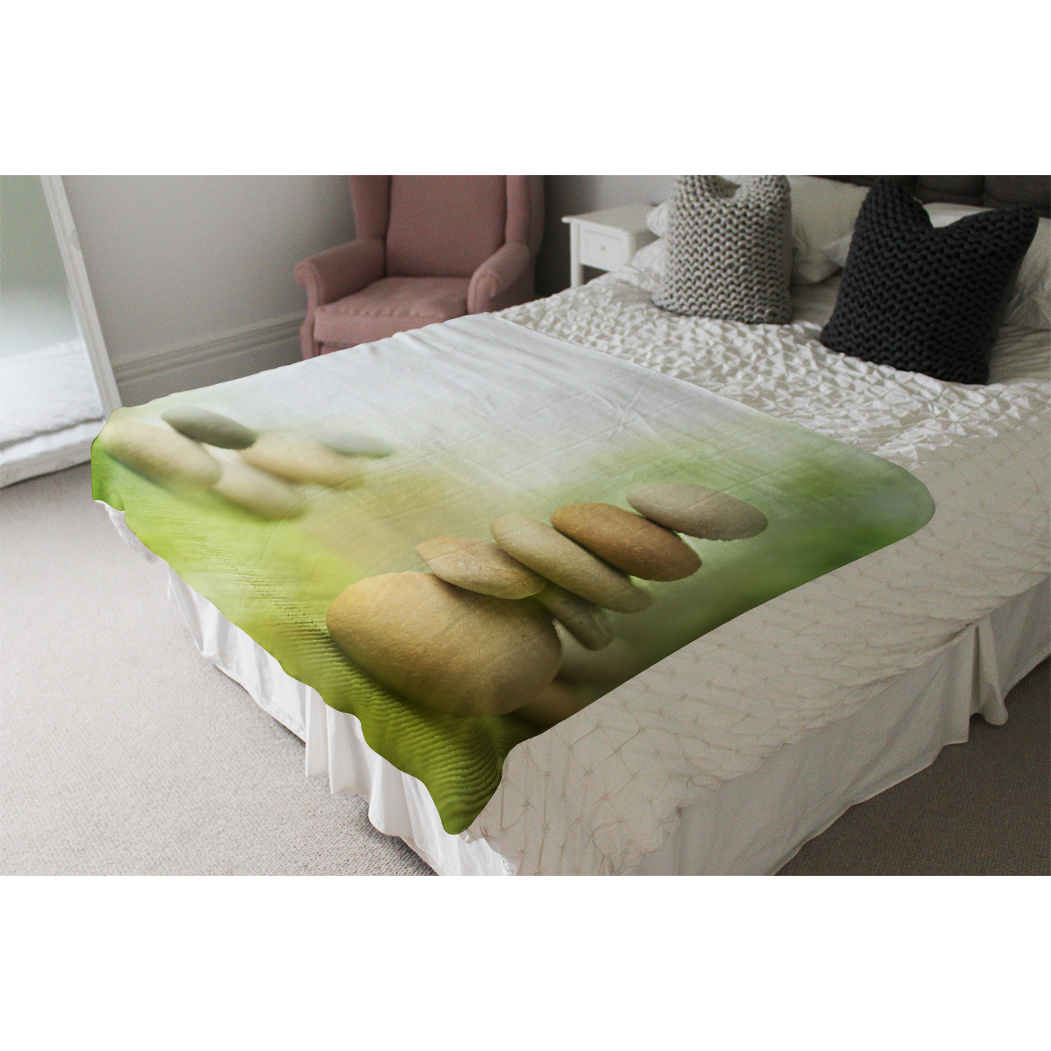 Rock Garden Blanket - Green