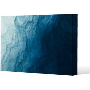 abstract blue liquid fluid Canvas Print