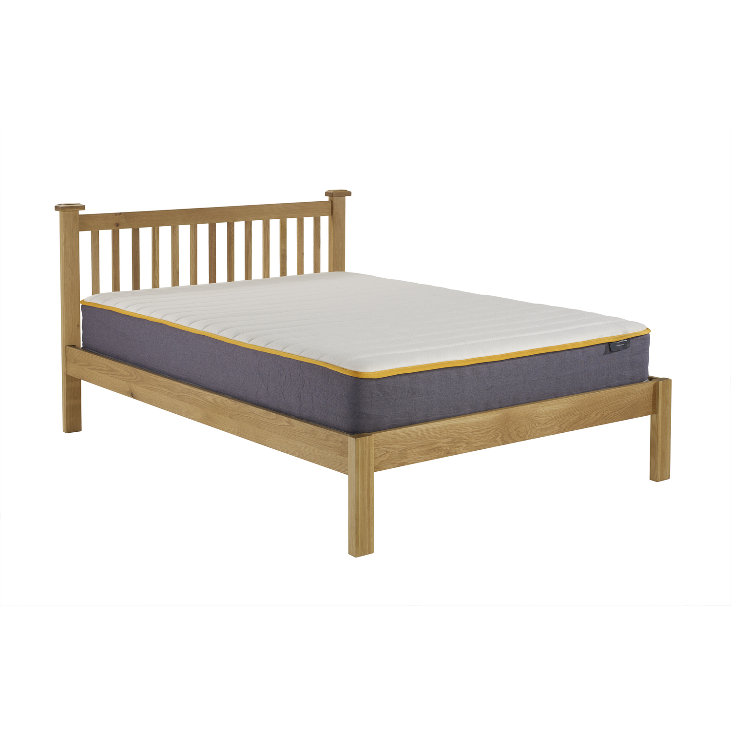 Birlea Woburn Bed Oak Veneers - Brown King