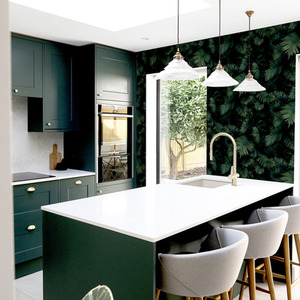 Arthouse 3D Look Fern Wall Green Wallpaper