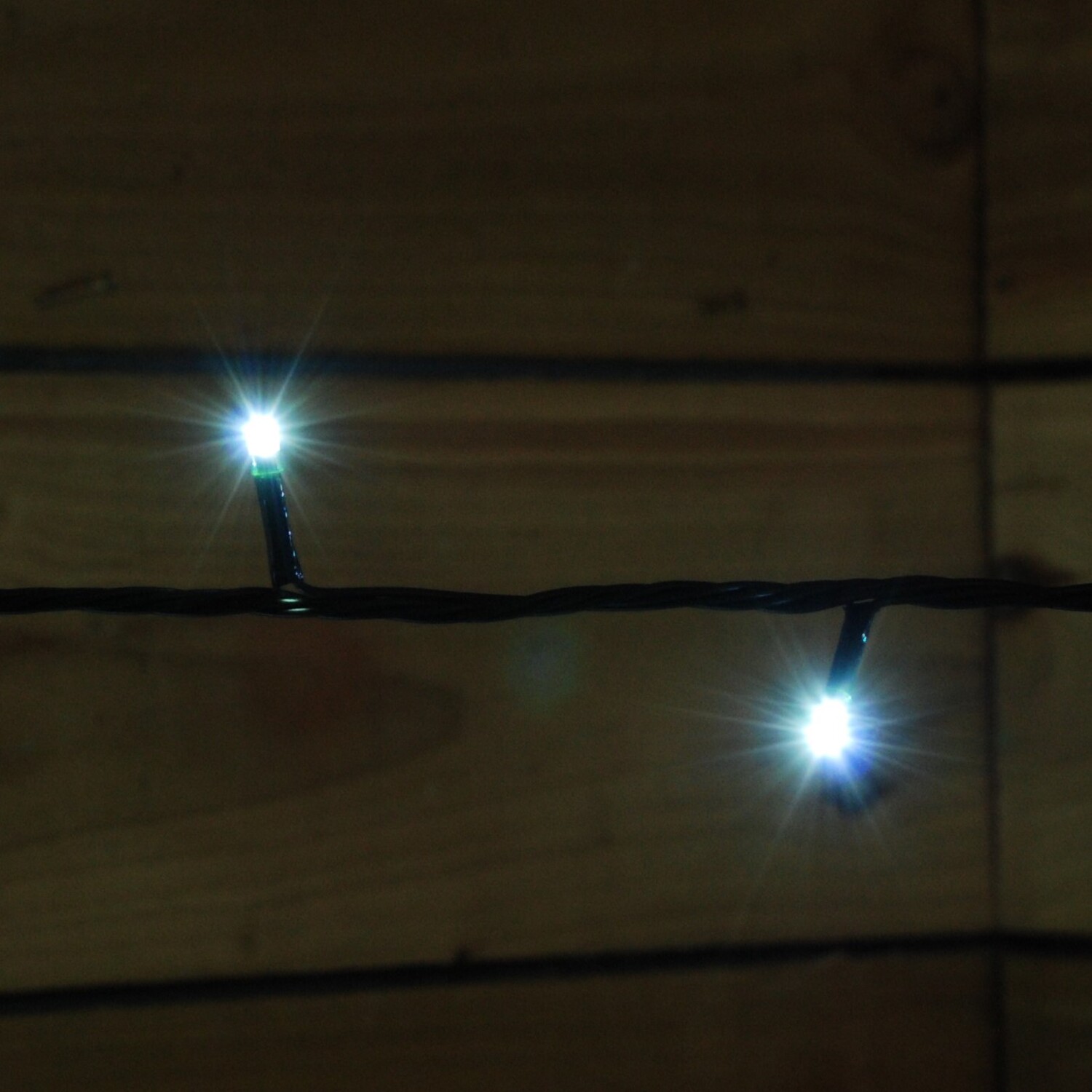 100 Led Connectable Christmas String Lights In Cool White - White