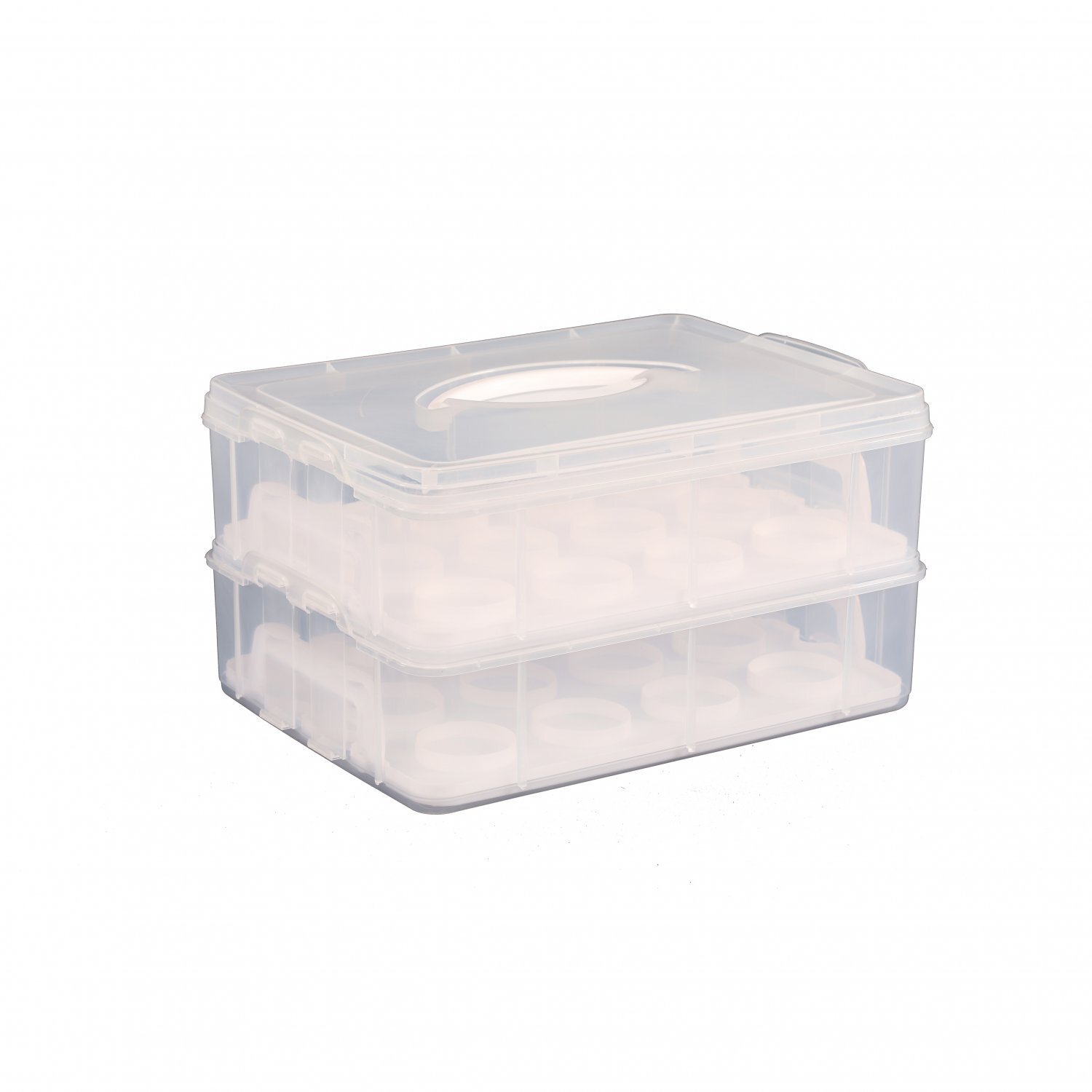 Image of 2 Tier Cupcake Cake Holder Portable&hellip;