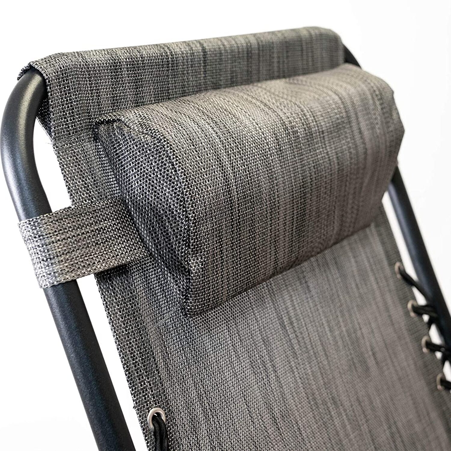 Zero Gravity Sun Lounger Reclining Garden Chair - Grey