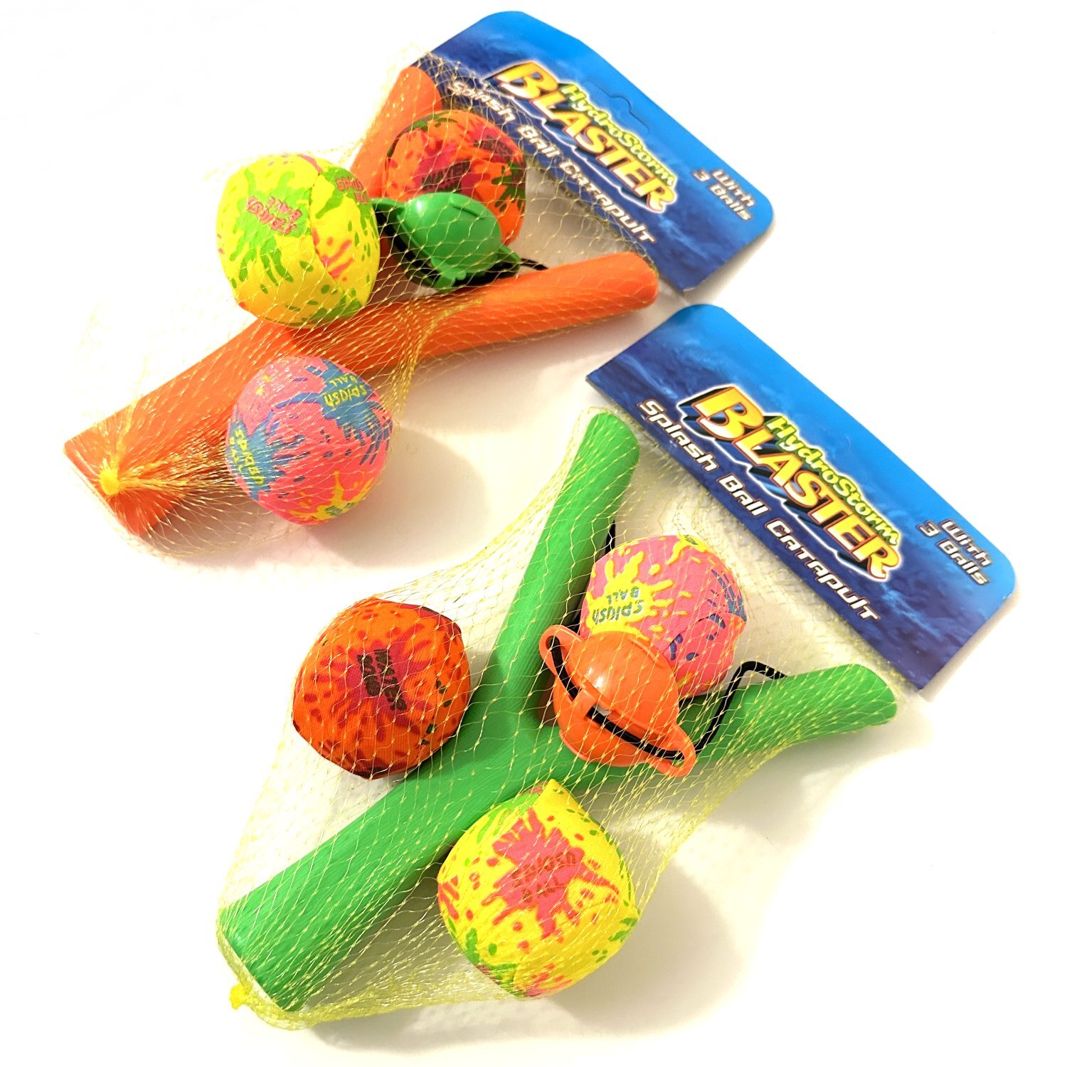 Image of Set of 2 Splash Ball Catapult Toys - Mixed