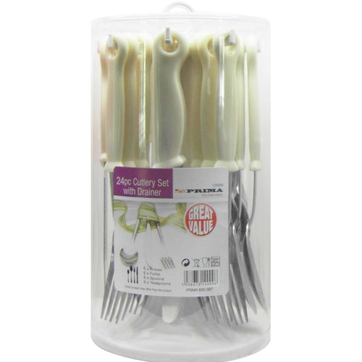 Image of 24pc Cutlery Set with Round Stand&hellip;