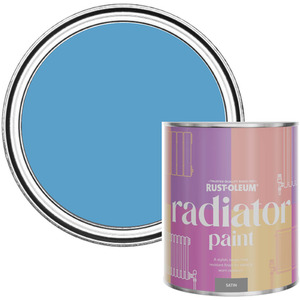 Rust-Oleum Radiator Paint in Satin Finish - Cerulean 750ml