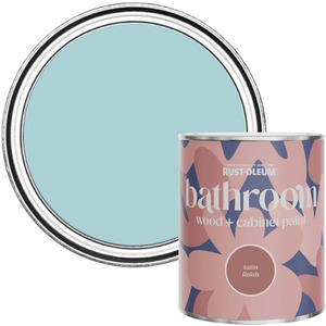Rust-Oleum Bathroom Wood  Cabinet Paint in Satin Finish - Little Cyclades 750ml