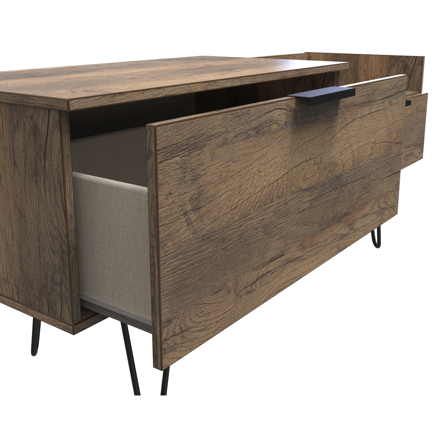 Hong Kong Tv Console Unit - Vintage Oak