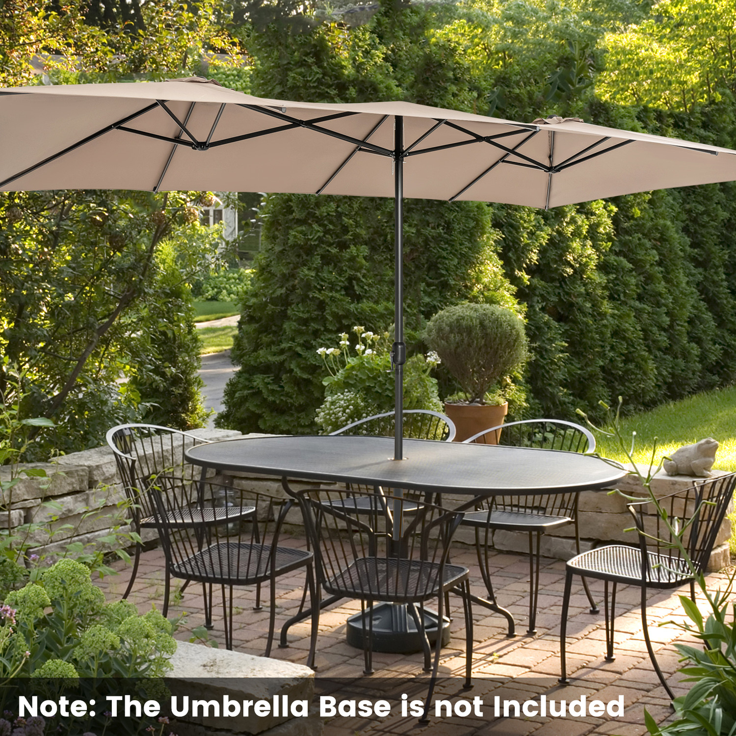 15FT Double-Sided Patio Umbrella