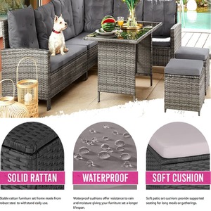 Barletta Rattan Garden Furniture Set with Cushions