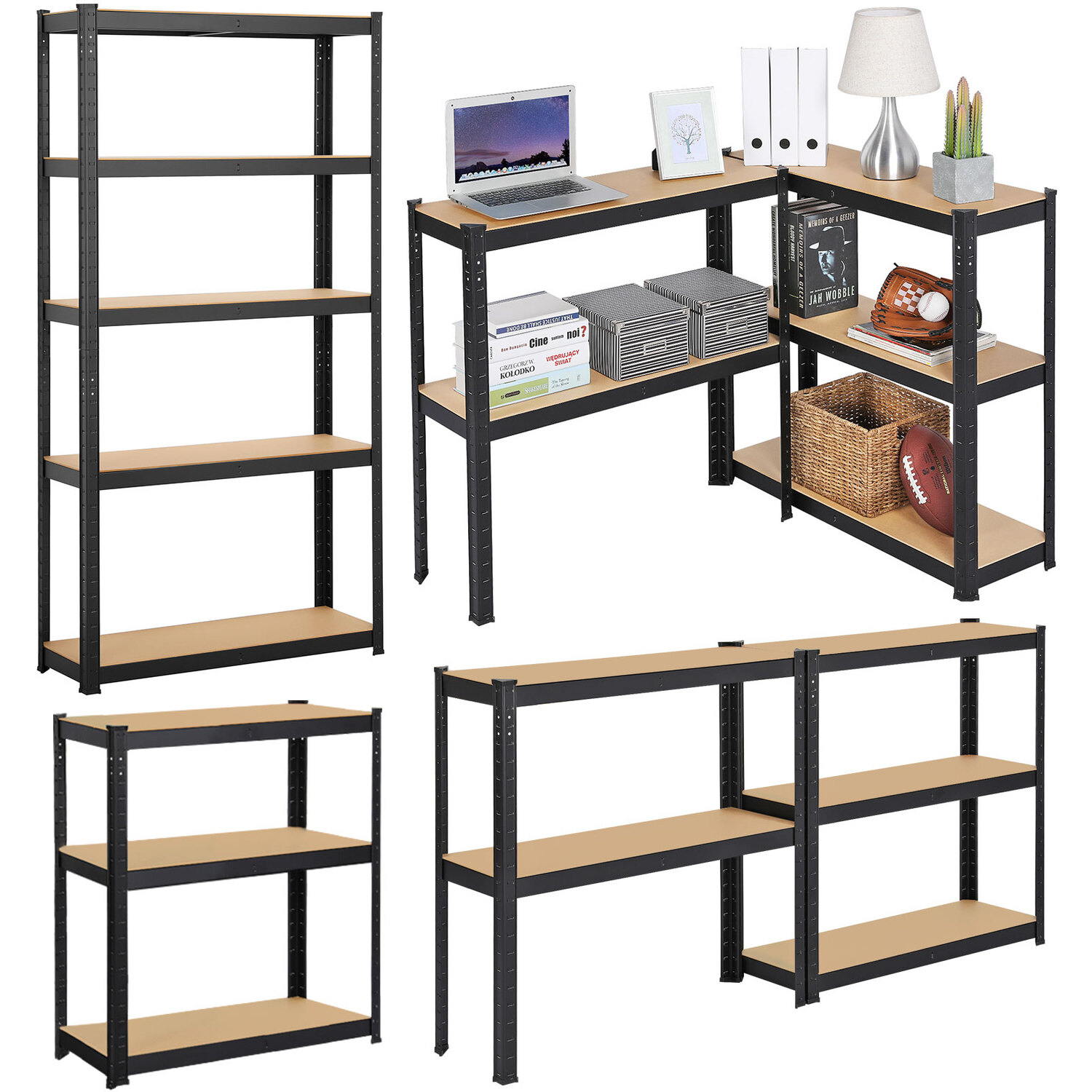 5-Shelf Adjustable Storage Rack