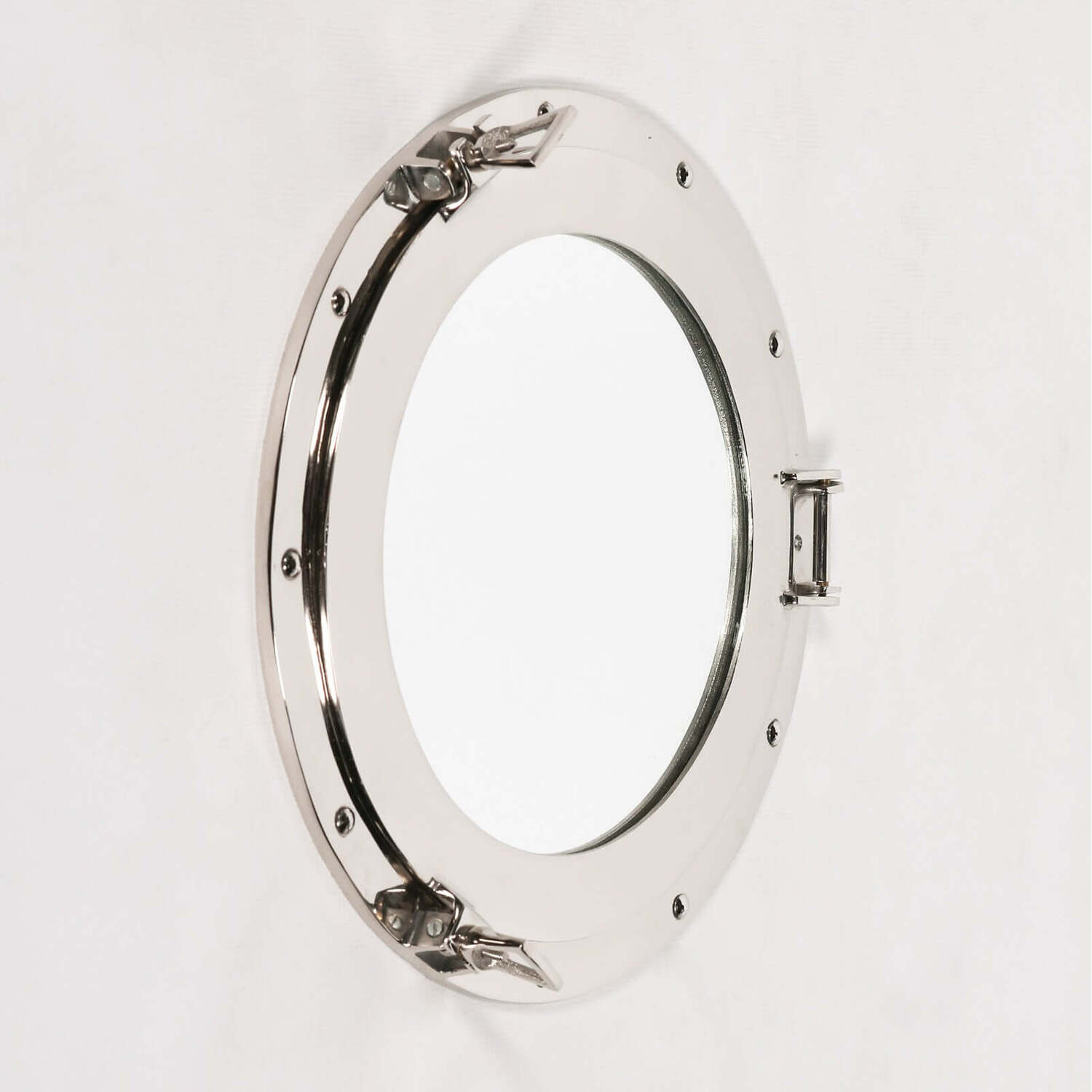 Silver Ships Port Hole Mirror - Silver / 43.5cm thumbnail