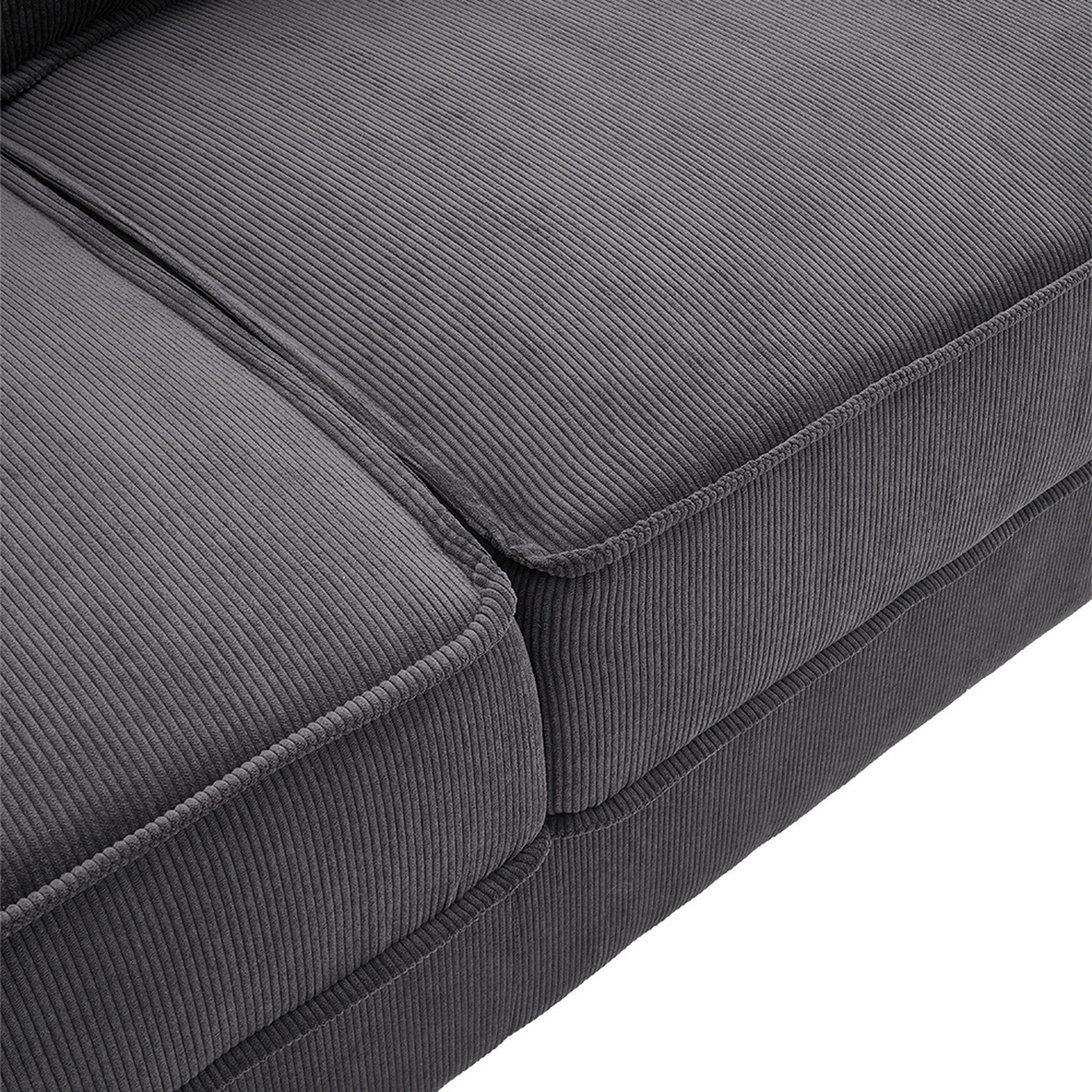 3-seater Linen Cosy Sofa - Dark Grey