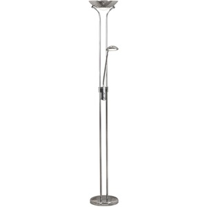 Father and Child Chrome Floor Lamp