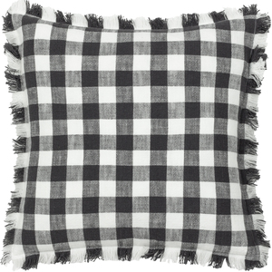 Bartoncheck Fringed Polyester Filled Cushion