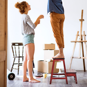 3-in-1 Household Ladder Display Rack Stool