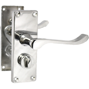 Victorian Scroll Bathroom Privacy Lock Door Handle