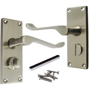 Scroll Lever Bathroom Privacy Lock Door Handles