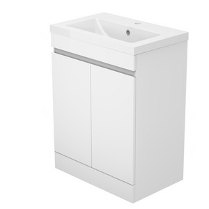 Bathroom Vanity Unit with Basin Cabinet Gloss White 600mm