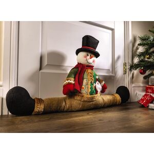 Snowman Draught Excluder Cushion