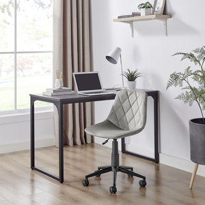 Tessa Office Desk Chair With Black Legs