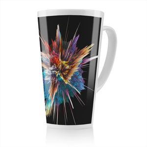 Explosion Mug Colorful Explosion Isolated Latte Mug