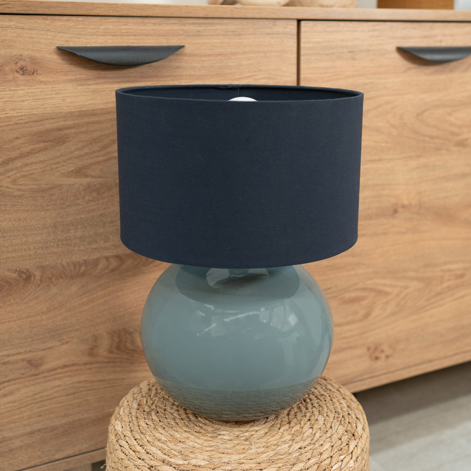 Image of Bosco Eucalyptus Table Lamp Drum Shade&hellip;