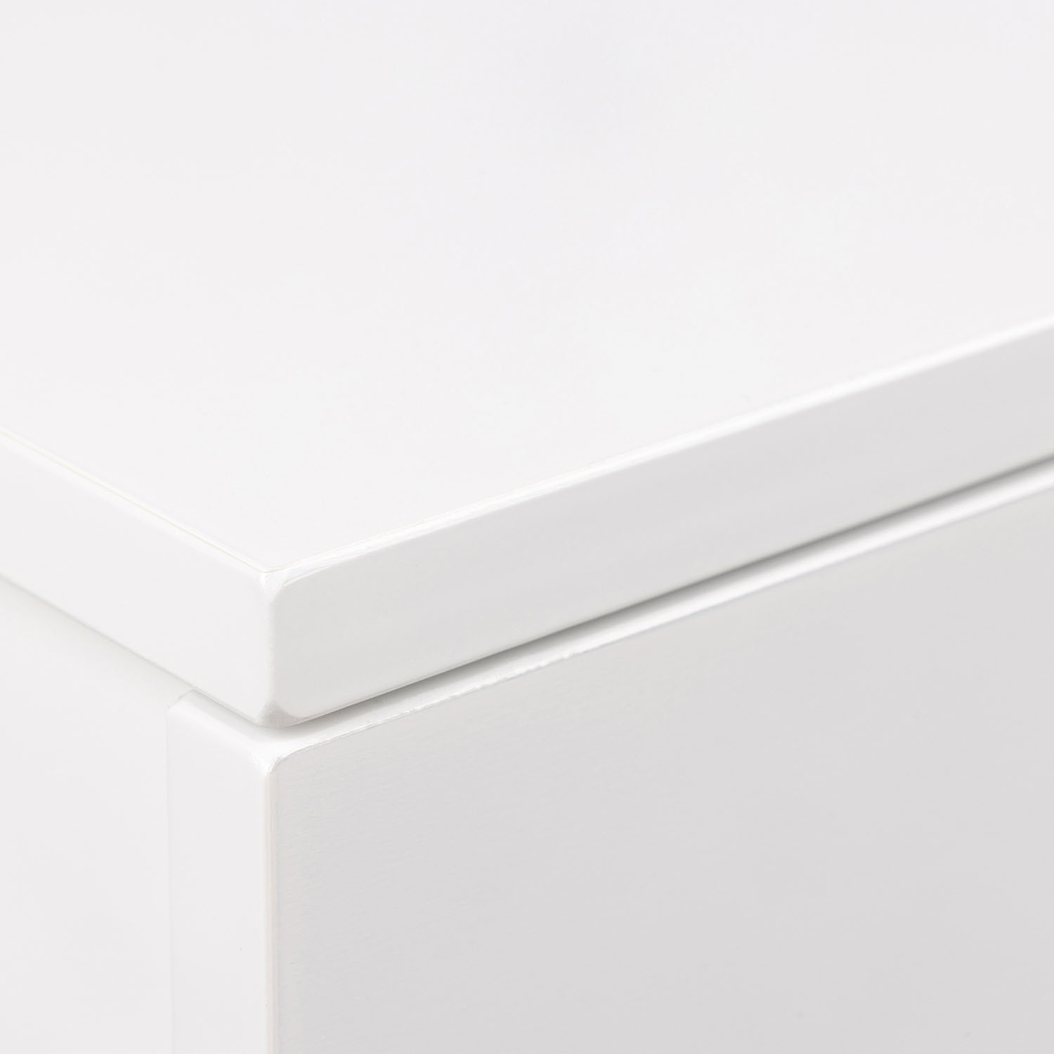 Avignon Square Bedside Table - White
