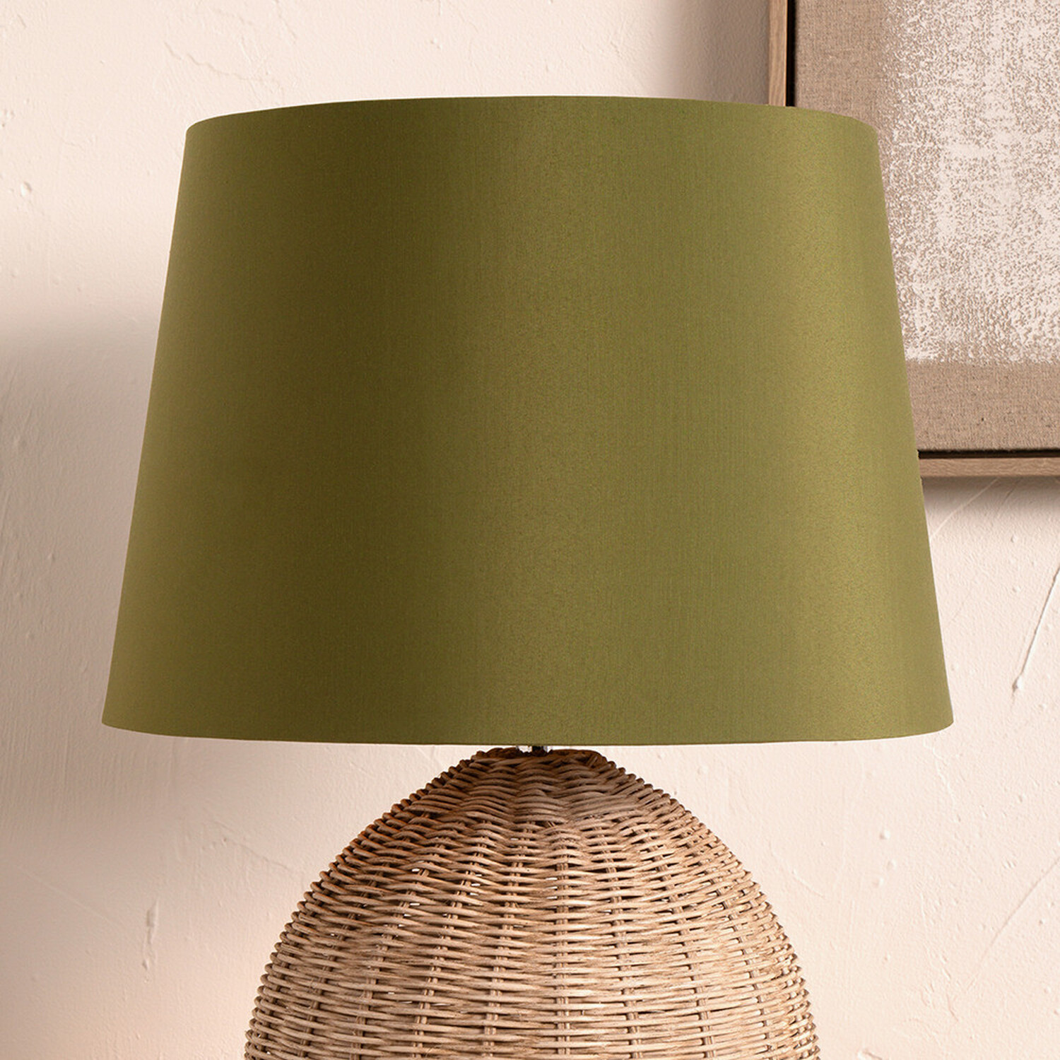 Image of 40cm Tapered Poly Cotton Lampshade for&hellip;