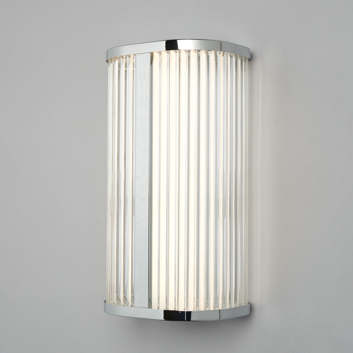 Perseus Bathroom Led Cct Wall Light With Opal Glass - Chrome