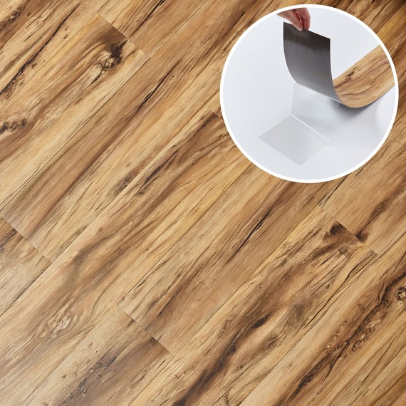 Self Adhesive Floor Planks Vinyl Flooring Set Peel and Stick Floor Tiles