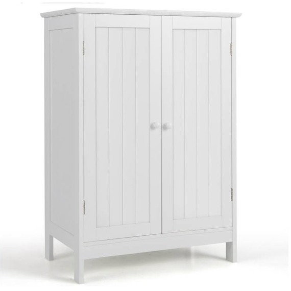 Bathroom Floor Cabinet with Adjustable Shelves