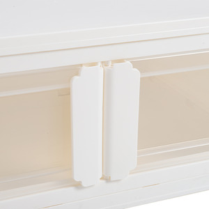 White / 38l Double-Door Collapsible Storage Box with Wheels shot 8049040