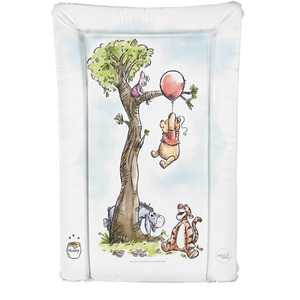 Deluxe Baby Changing Mat with Raised Edges - Winnie the Pooh and Piglet