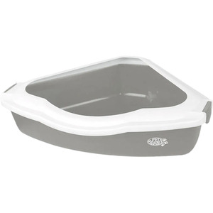 Corner Litter Tray Grey