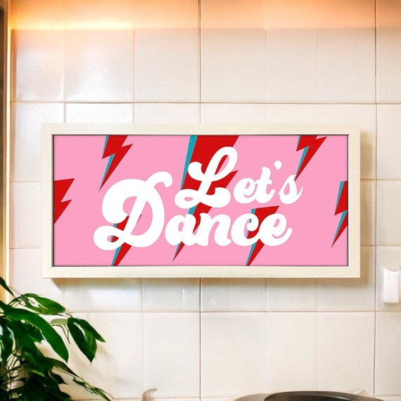 Wall Art Framed Print Home Let's Dance