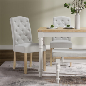 Pair of Avesbury Buttoned Dining Chairs