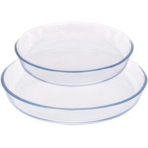 2pc Round Glass Oven Dish Set - 2 Sizes