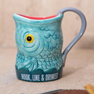 Hook, Line  Drinker Fish Mug 18oz
