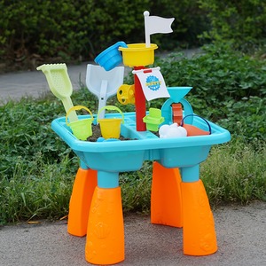 Childrens Sand Pit and Water Table With Toy Accessories