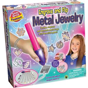 Small World Toys Engrave And Flip Metal Jewellery Kit