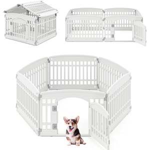 6-Panel Pet Fence Foldable Gate