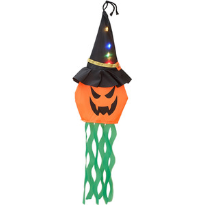 Lifeideas Halloween Decorations Ghost Pumpkin with LED Lights
