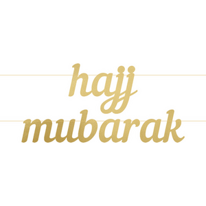 Hajj Mubarak Letter Banner