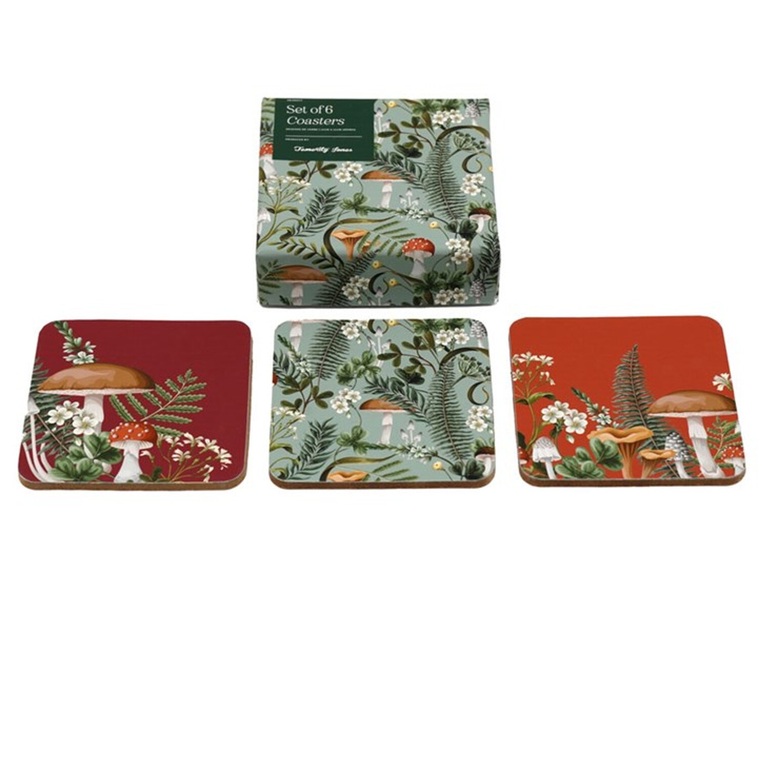 Image of Whimsical Forest Mushroom Coaster Set Of&hellip;