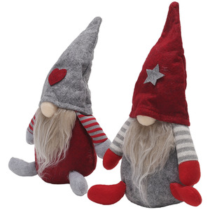 Livingandhome 2 Piece Christmas Gnome Decorations