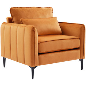 White Fleece Fabric Single Sofa Armchair shot 10811148