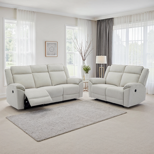Skye 3 and 2 Linen Electric Recliner Sofa Set